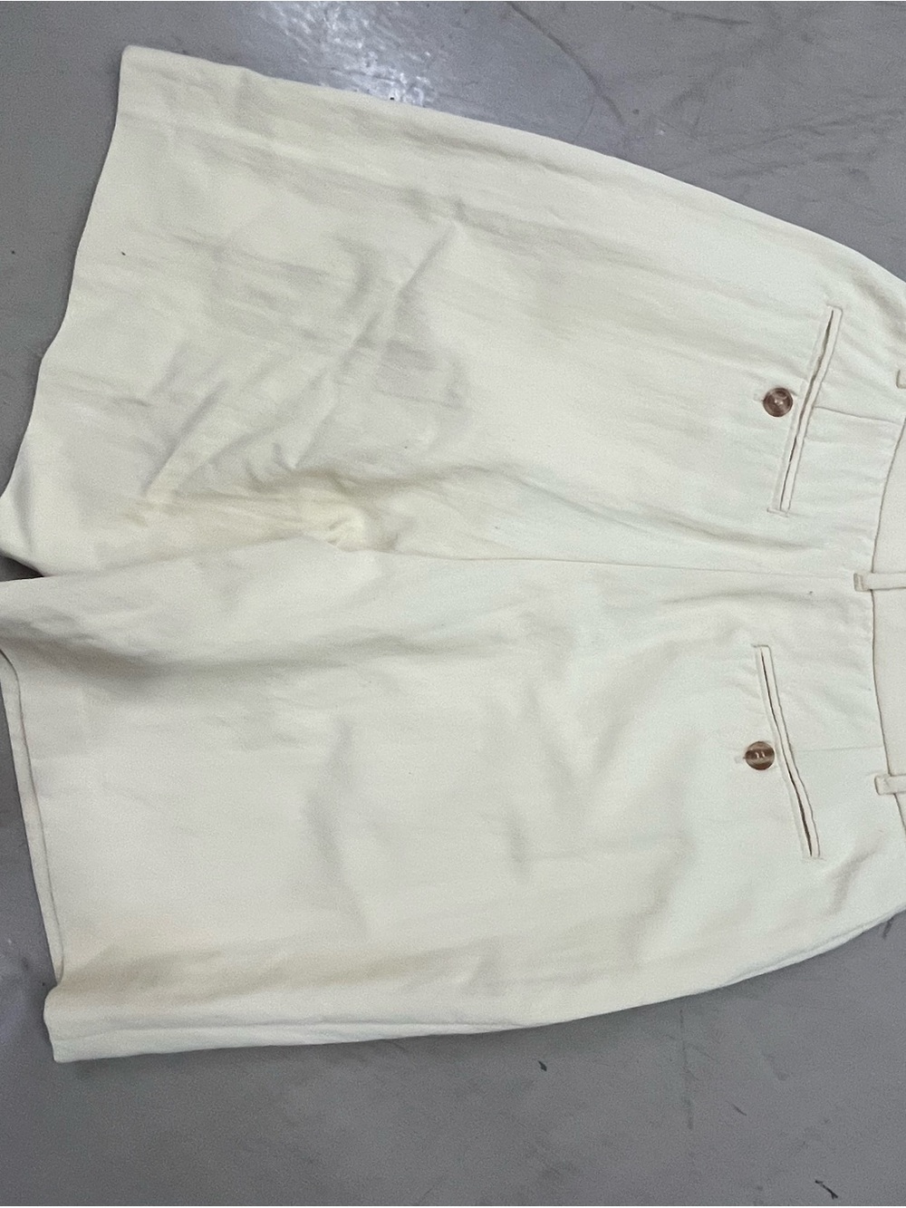 Club Monaco Women's Cream High-Waist Tailored Shorts